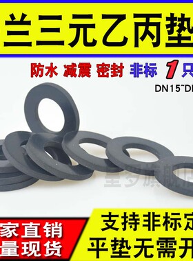 三元乙丙垫片/EPDM法兰垫片/阀门密封圈/DN15/20/25/32/40/50/65