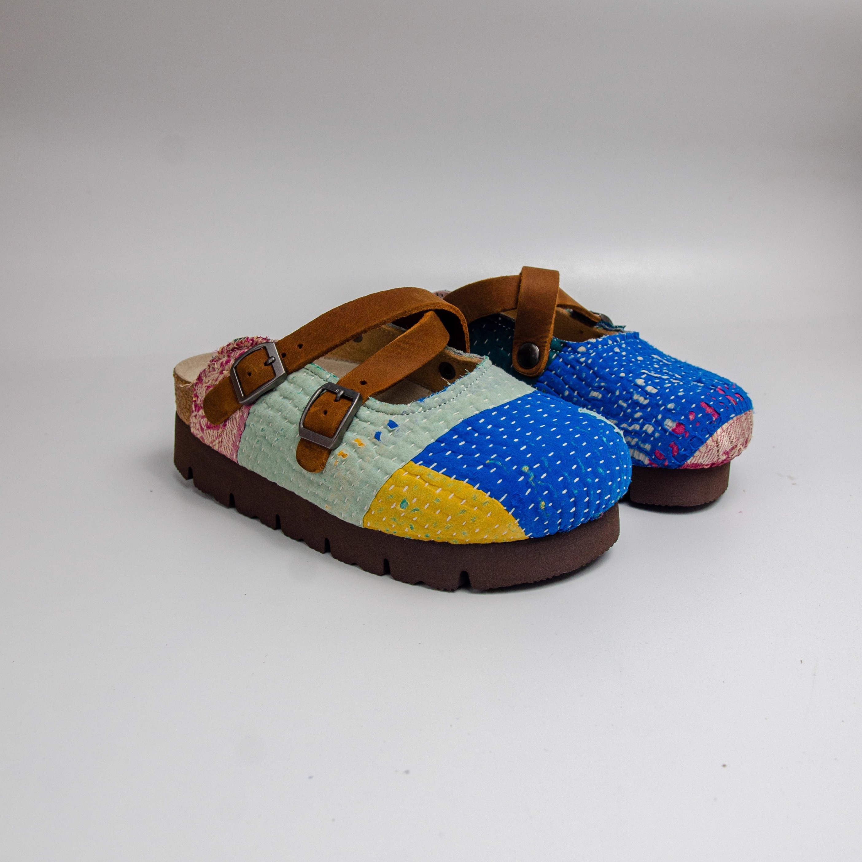 Bhoomi古布勃肯鞋时尚百搭单品手工个性撞色复古一鞋一拍36-341H