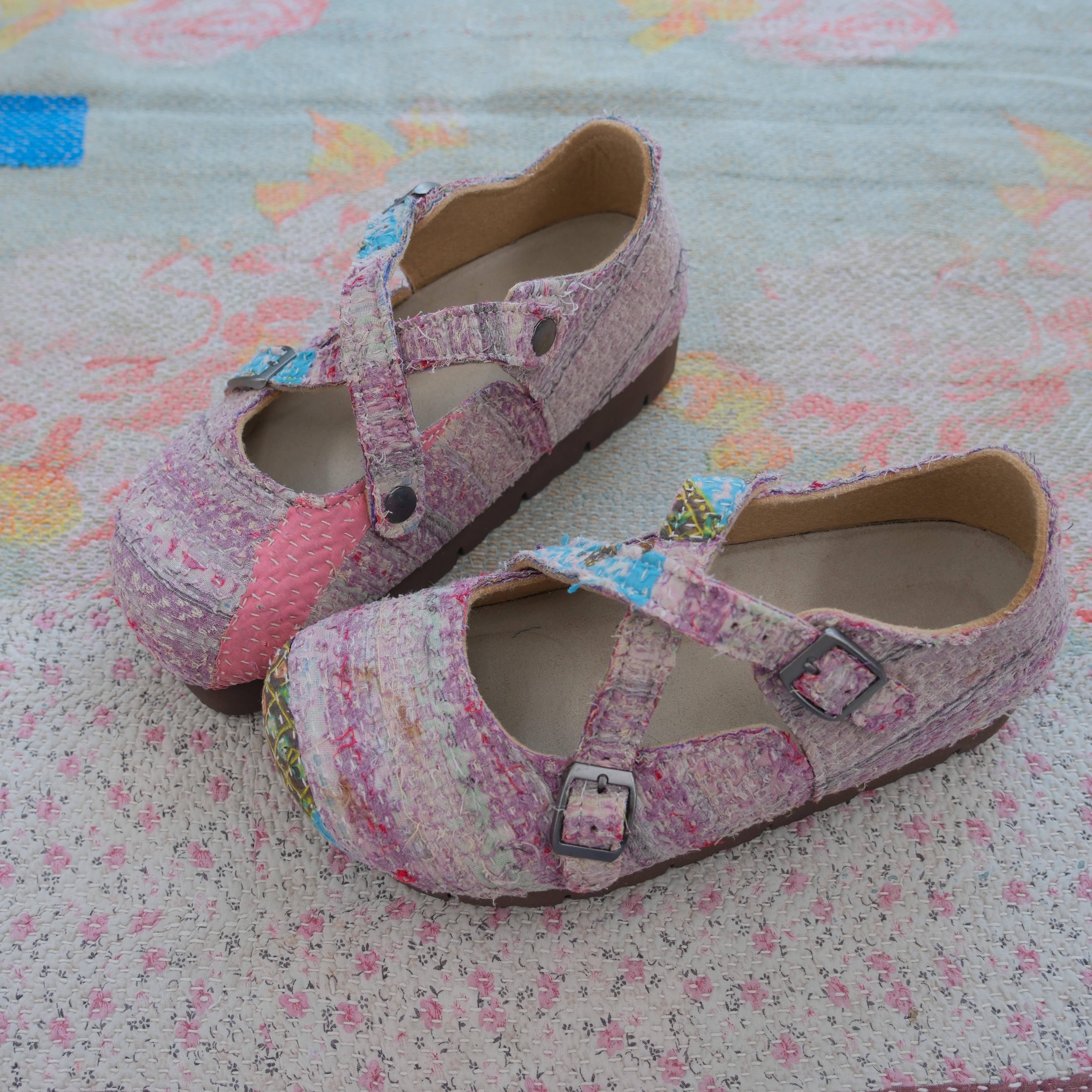 Bhoomi古布勃肯鞋时尚百搭单品手工个性撞色复古37-126H