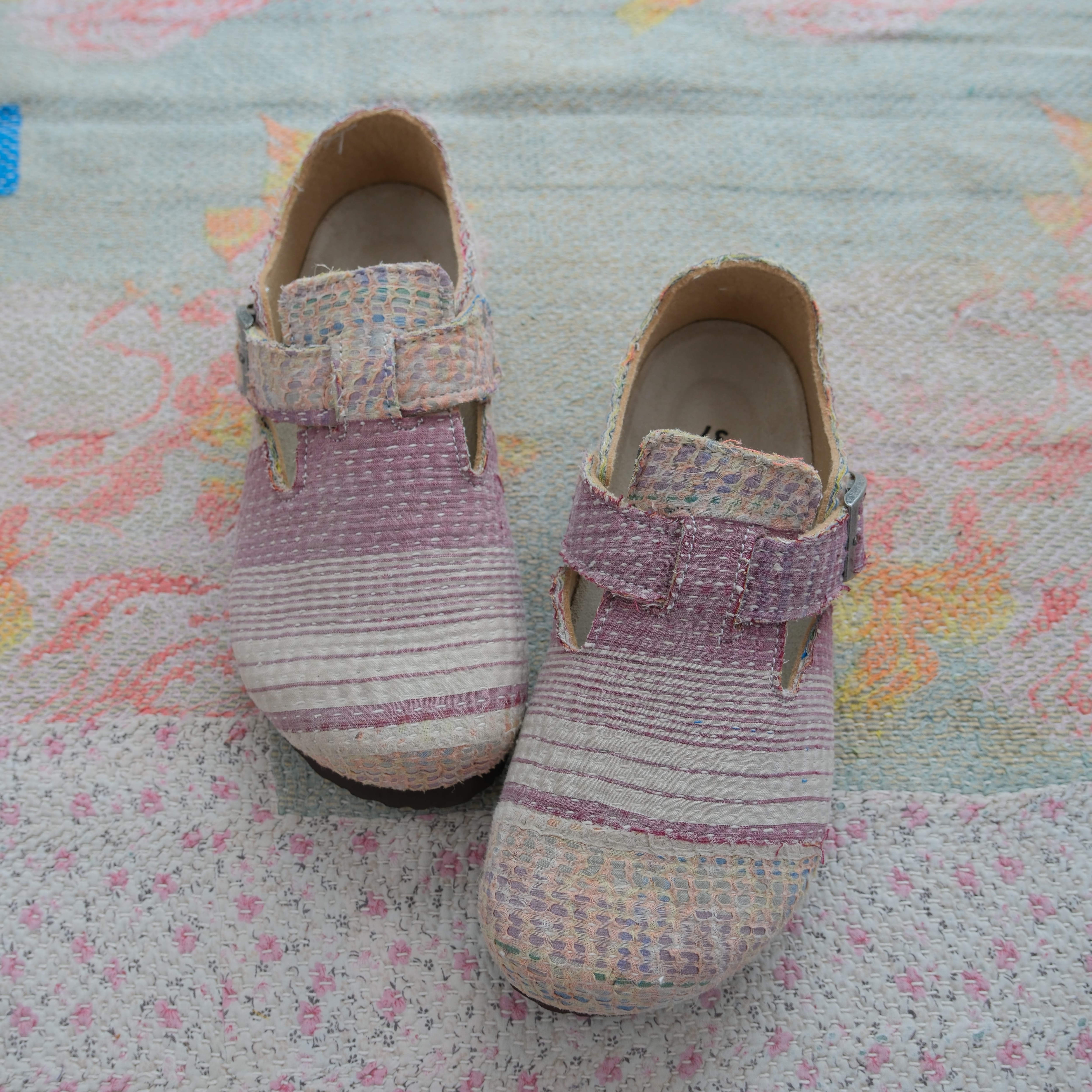 古布勃肯鞋时尚百搭单品手工个性撞色复古一鞋一拍37-260