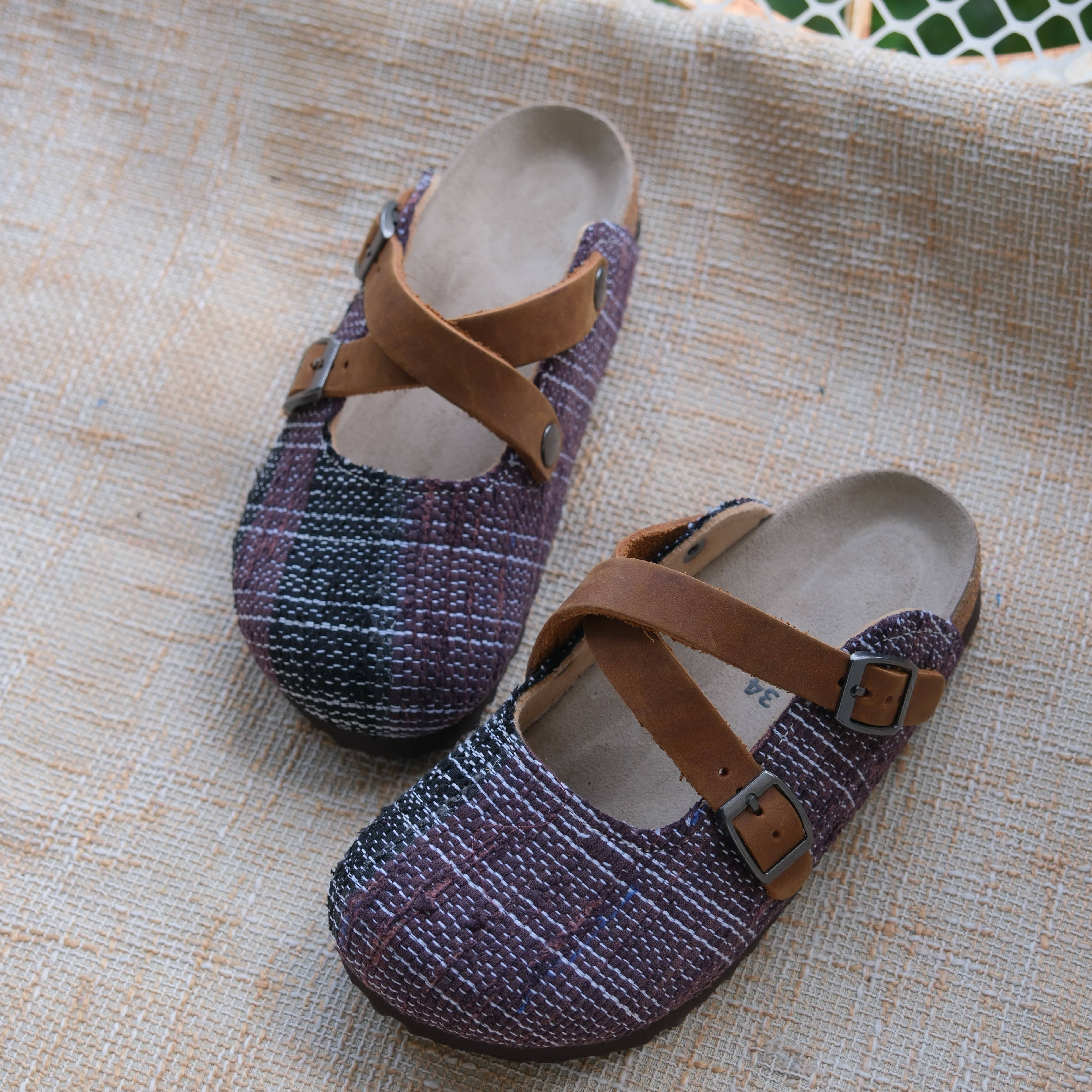 Bhoomi古布勃肯鞋时尚百搭单品手工个性撞色复古一鞋一拍34-71