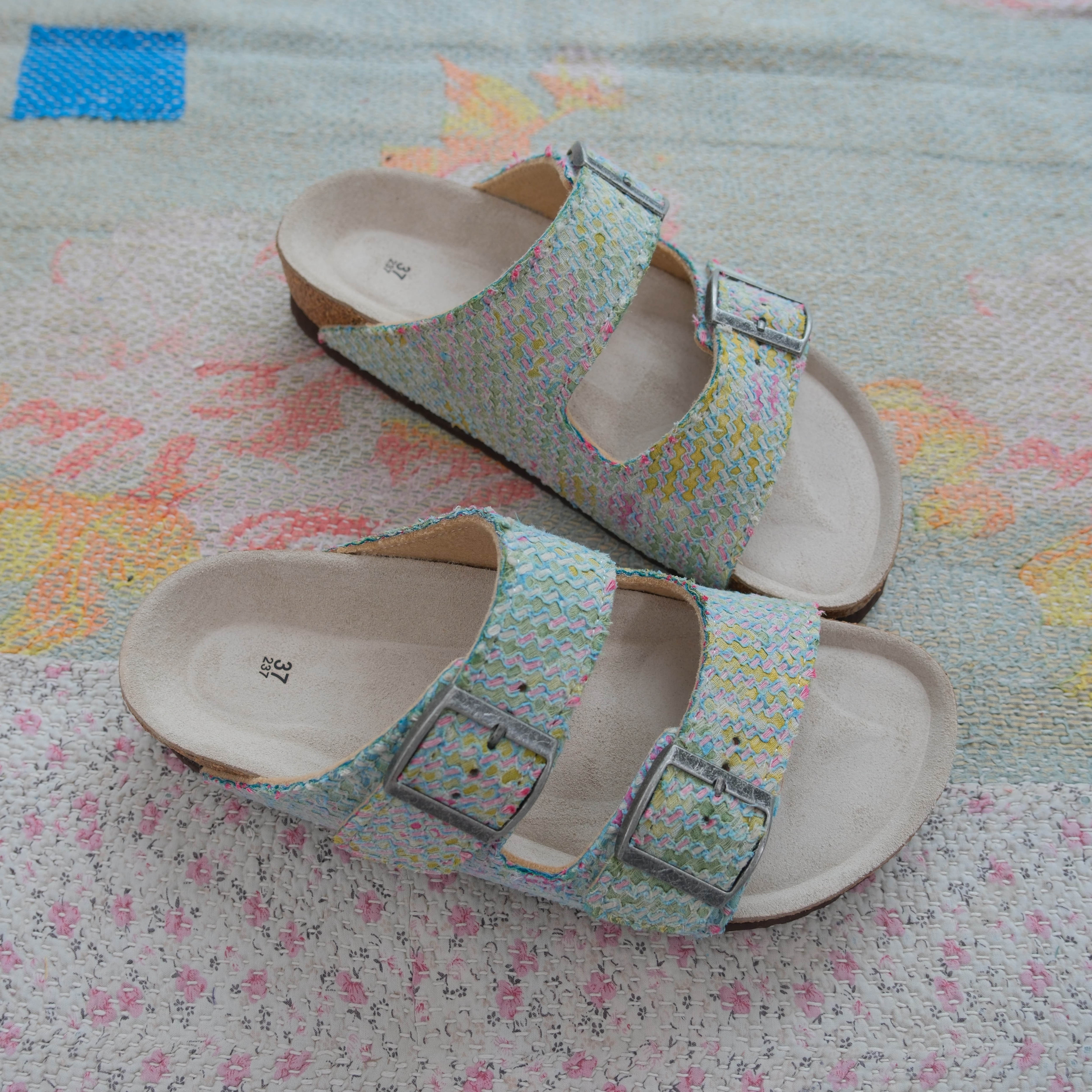 古布勃肯鞋时尚百搭单品手工个性撞色复古一鞋一拍37-274