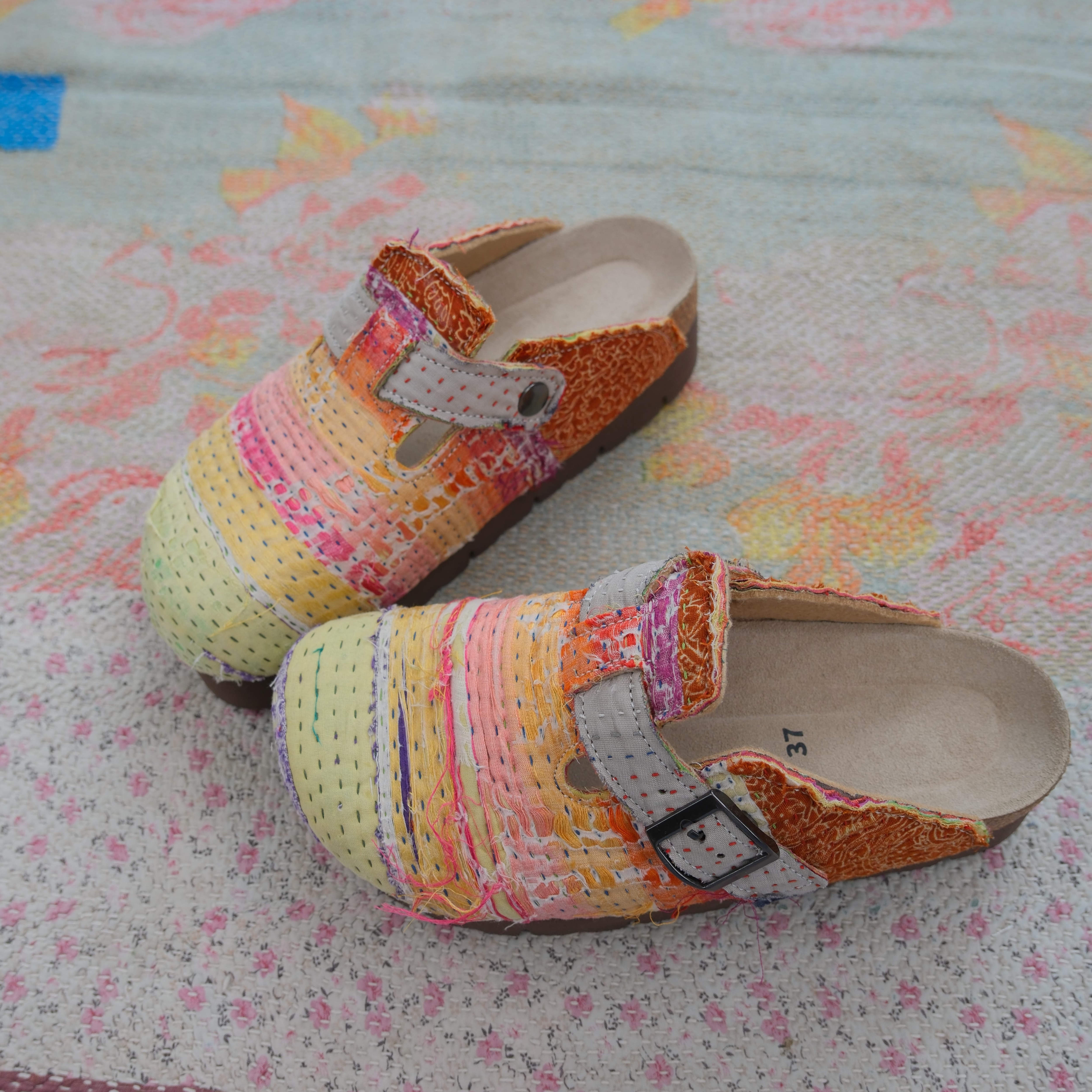 Bhoomi古布勃肯鞋时尚百搭单品手工个性撞色复古37-157H