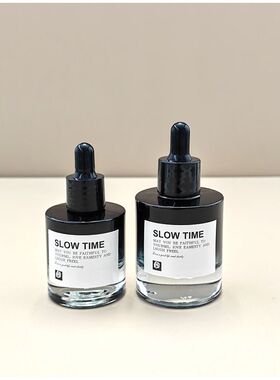 高档加厚渐变色玻璃滴管分装瓶美容院医美精油调配分装空瓶子30ML