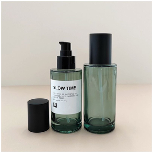 大容量120ML高级玻璃乳液分装瓶 按压式美容院会所SPA分装空瓶150