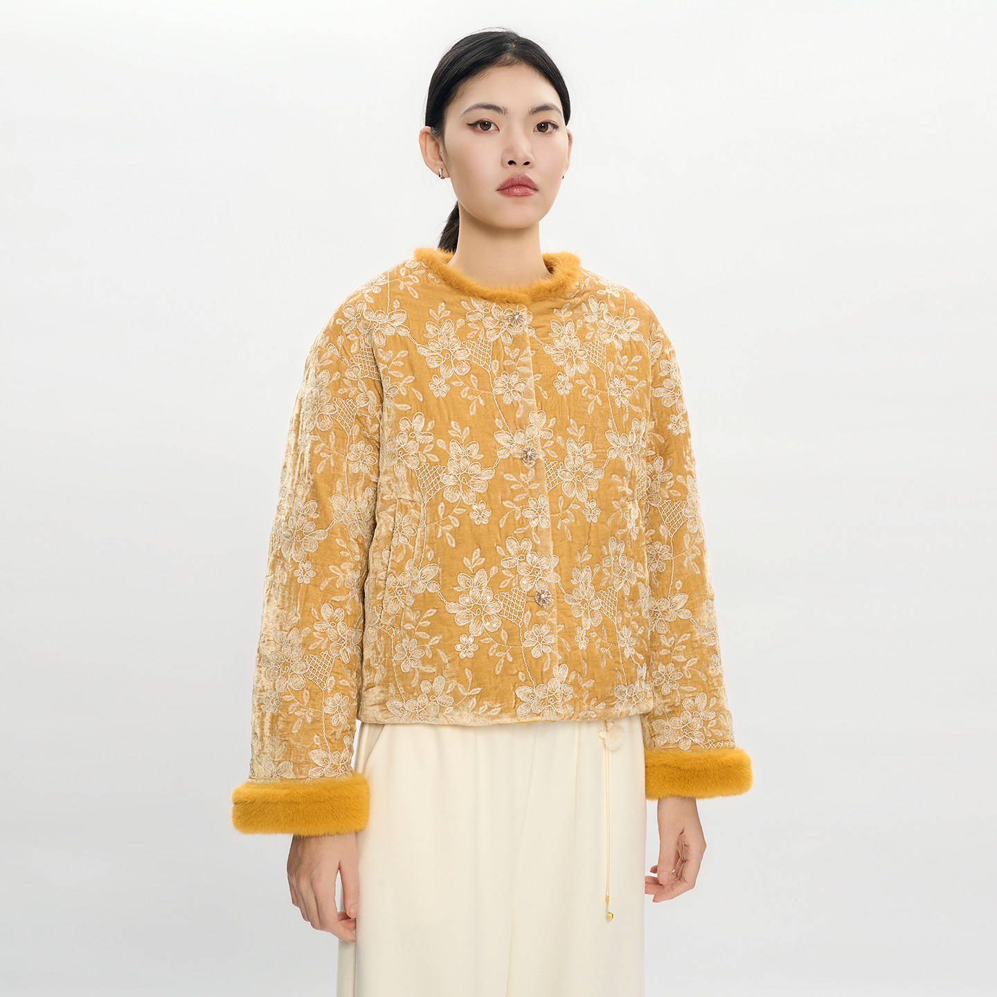 五丁目衣舍新中式国风刺绣棉服女毛绒袖口高端外套69902746,女装/女士精品,棉衣/棉服,淘宝优惠券,粉丝福利购,淘宝优惠卷