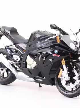 特价清仓俊基 1/12宝马s1000rr 摩托车模型仿真机车合金车模摆件