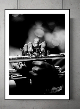 Miles Davis 迈尔斯戴维斯小号演奏家爵士蓝调布鲁斯音乐酒吧挂画