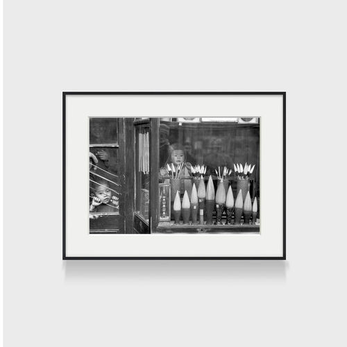Henri Bresson 亨利布列松黑白人物摄影装饰画西餐厅酒店客厅挂画