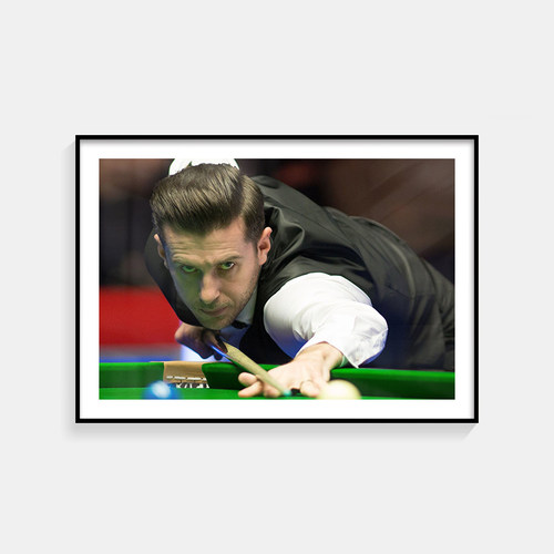 马克塞尔比Mark Selby 斯洛克台球明星海报装饰画客厅台球室挂画
