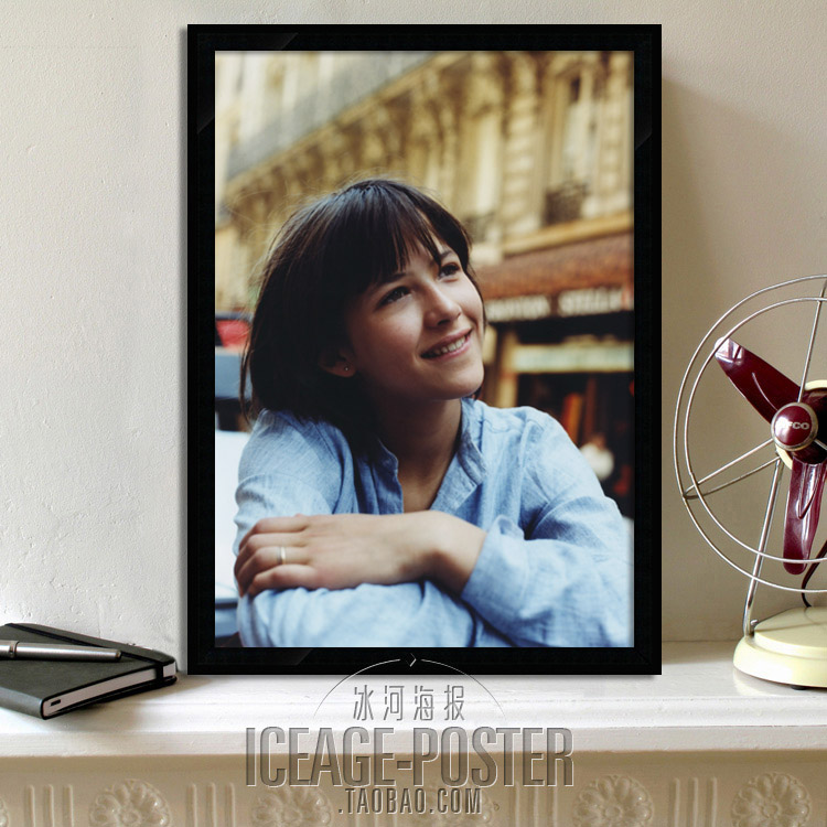 Sophie Marceau 苏菲玛索 装饰画餐厅咖啡厅酒吧挂画壁画明星海报