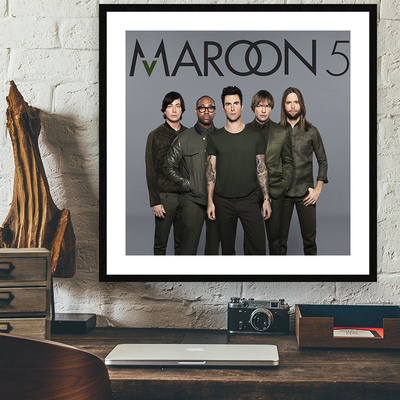 Maroon 5 魔力红乐队海报欧美音乐装饰画餐厅酒吧壁画酒店KTV挂画