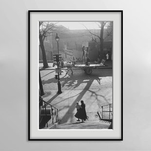 Willy Ronis 维利罗尼经典黑白摄影装饰画复古怀旧卧室餐厅壁挂画