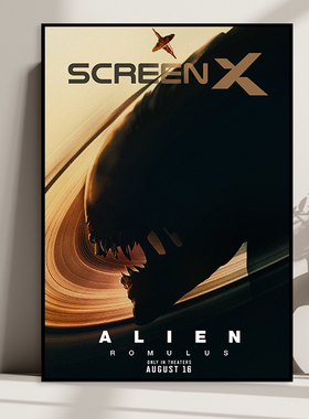 异形夺命舰 Alien Romulus 美国科幻电影海报装饰画影院酒吧挂画