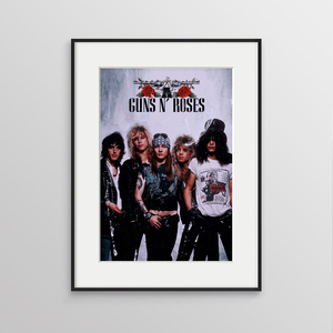 Guns N' Roses 枪炮与玫瑰乐队摇滚音乐海报装饰画酒吧咖啡厅挂画