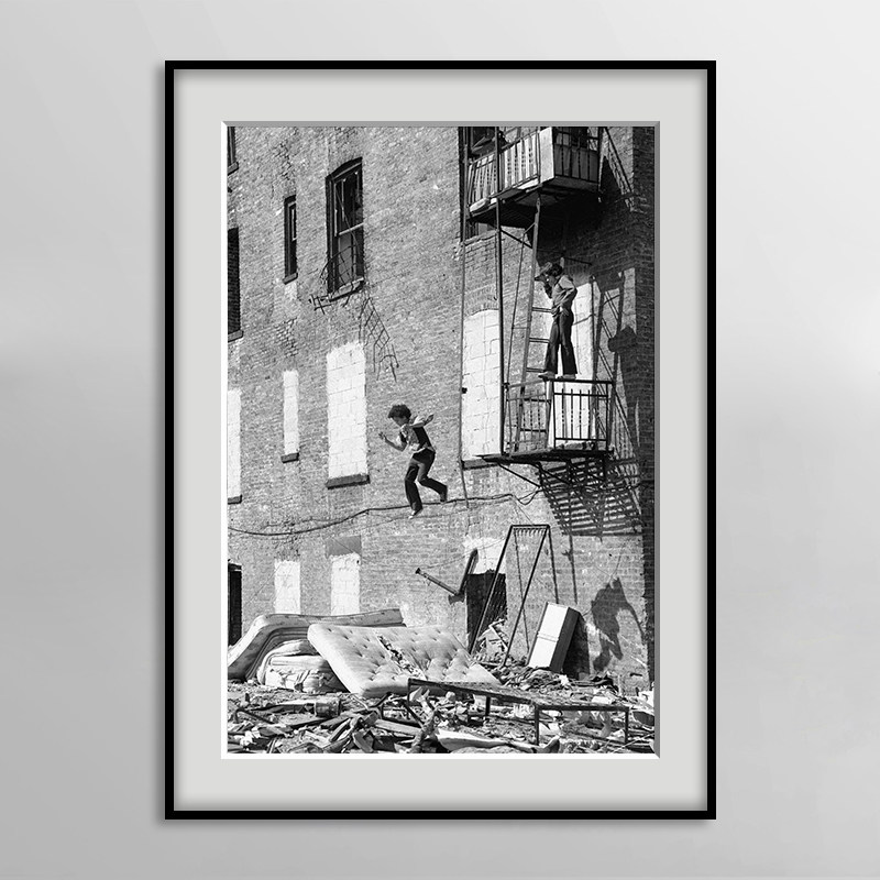 Martha Cooper 作品欧美经典黑白摄影装饰画西餐厅书房酒吧壁挂画