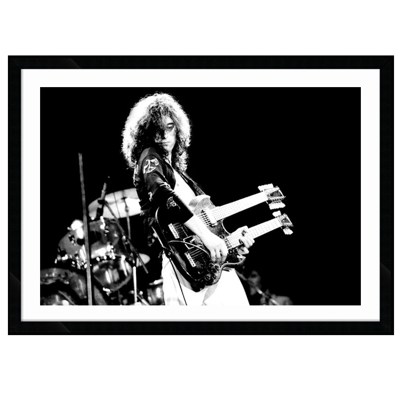 Jimmy Page 吉米佩奇 装饰画餐厅酒吧墙挂画音乐海报KTV吉它琴行