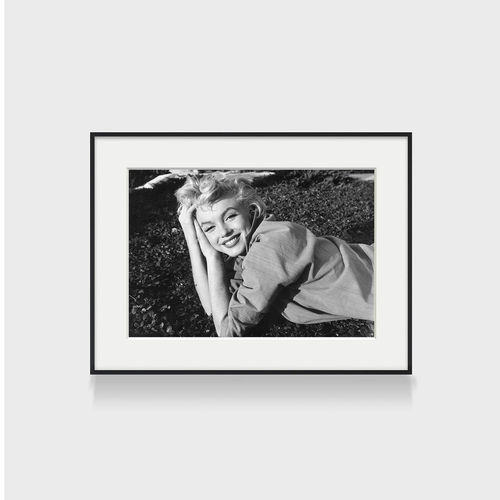 marilyn monroe玛丽莲梦露黑白摄影装饰画复酒吧餐厅酒店客厅挂画