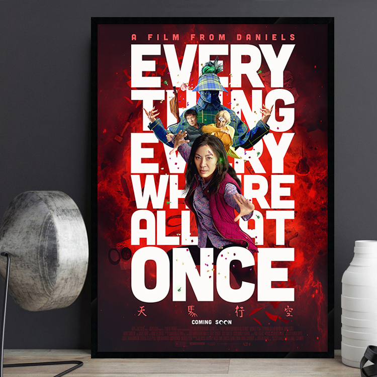 瞬息全宇宙美剧电影海报装饰画简约现代客厅影院酒吧餐厅床头挂画