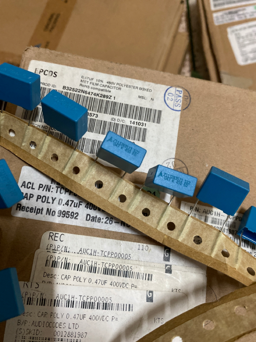 EPCOS 0.47uf/450V 474 15MM西门子安规电容器 B32522N6474K 薄膜