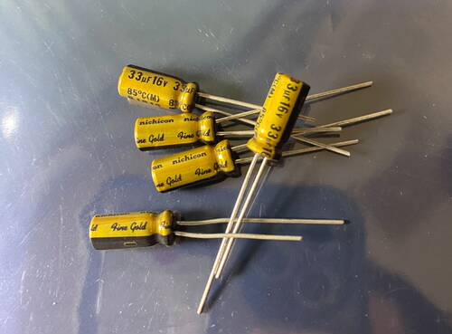 尼吉康 nichicon （fine gold）FG系列 33uF/16V音频用电解电容器