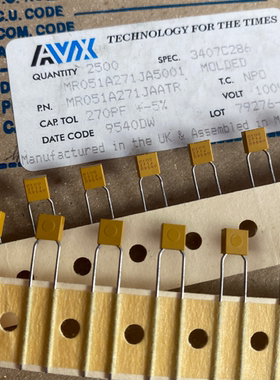 MR051A271JA5001 100V270PF/270P AVX多层陶瓷独石电容器NP0 解码