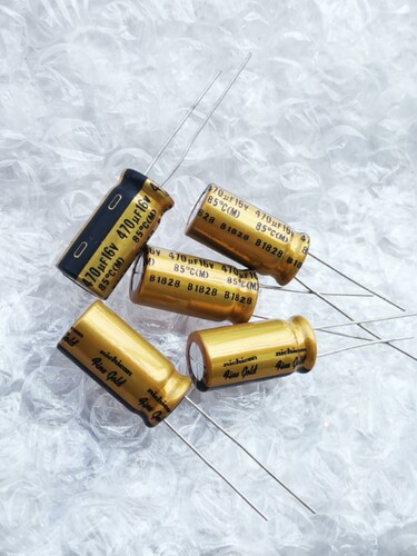 nichicon尼吉康 FG fine gold 16V470UF 470UF/16V铜脚电解电容器