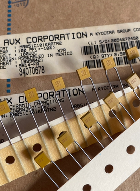 MR051C101KAATR2 100V101/100V100PF美国AVX多层陶瓷独石电容器P5