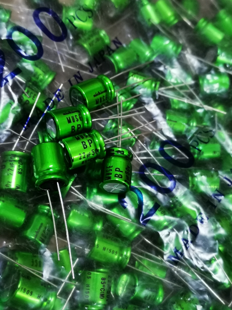 22UF 50V  ES尼吉康电解电容器 50V22UF 10*13 MUSE BP 无极 铜脚