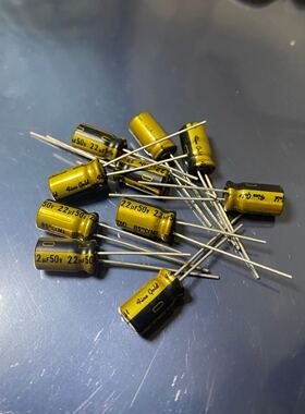 尼吉康 nichicon （fine gold）FG铜脚 22uF/50V音频用电解电容器
