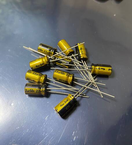 尼吉康 nichicon （fine gold）FG铜脚 22uF/50V音频用电解电容器