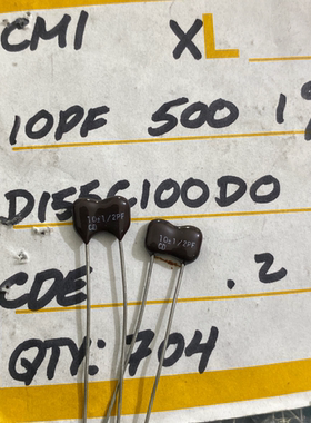 500V10PF/500V10P 美国CD银云母电容器 同CDM