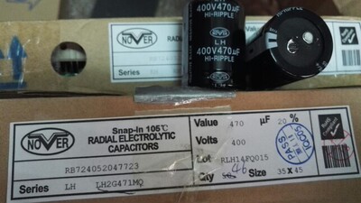400V470UF 470UF 400V NOVER 英国 诺华音频电解电容器 LH 35*45