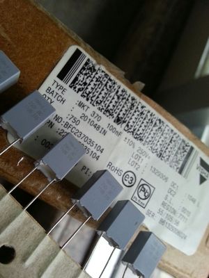 威世VISHAY BC 250V 0.1UF 104 100N MKT370无极 薄膜电容器100NF