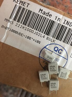 MMK5 222K1000J02L4 KEMET EVOX 1000V 2N2F 2200PF 薄膜电容器