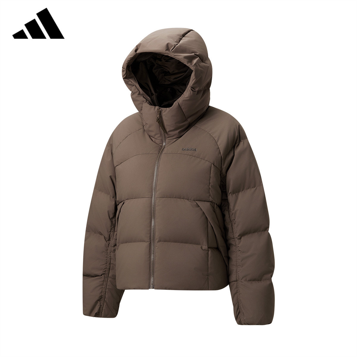 adidas阿迪达斯女装羽绒服冬季新品连帽防泼水保暖上衣外套KZ0559