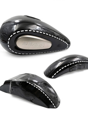 适用于金吉拉300改装全车拉花油箱前后挡泥瓦虚线防水贴纸包邮