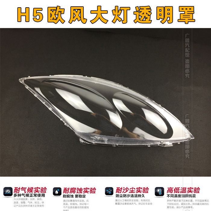 만리장성에 적합 HAVAL H5 유럽 스타일 헤드라이트 커버 헤드라이트 쉘 H5 헤드라이트 커버 투명 커버 유리 외부