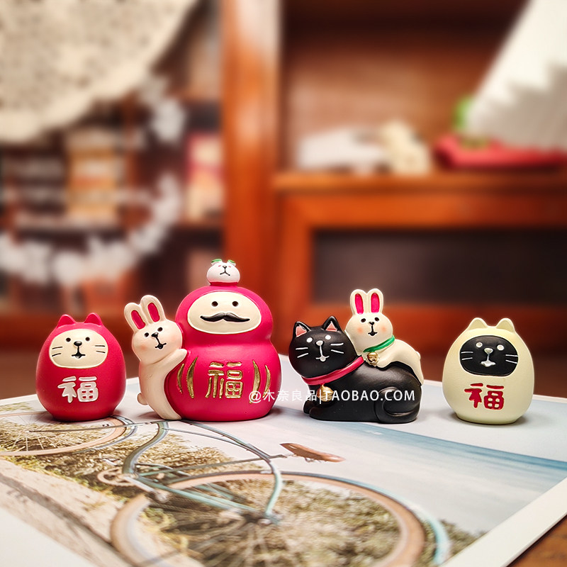 木奈良品祈福兔子招财猫桌面摆件可爱祈福御守新年装饰品创意礼物,家居饰品,桌面摆件,淘宝优惠券,粉丝福利购,淘宝优惠卷