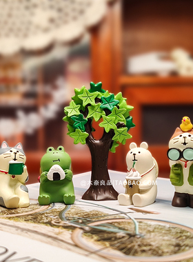 卡通萌系树脂桌面摆件免安装