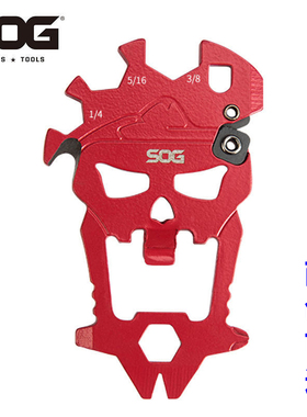 SOG索格骷髅头工具卡多功能组合小工具户外随身EDC装备多用开瓶器