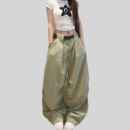尊巴裤子新款尊巴舞蹈服速干垂感hiphop街舞女款宽松工制裤