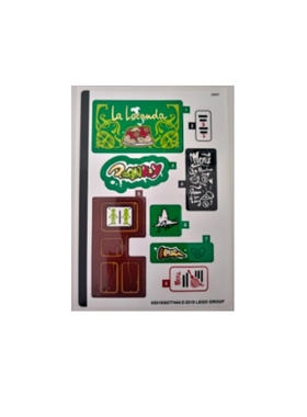 乐高LEGO 女孩系列41379贴纸 65018 6277444 全新套装拆出