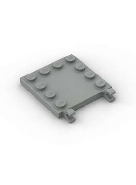 乐高LEGO 零配件 深灰色 66252 6310189 4x4 双横夹口板