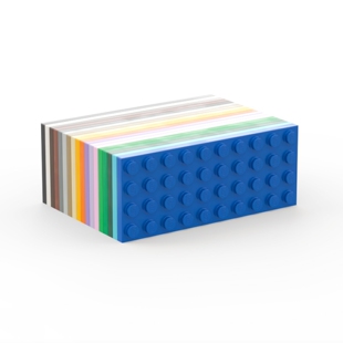 乐高LEGO 4x10 基础板 深灰深米红棕深红 3030