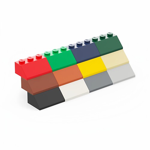 乐高LEGO30382X3/45°斜面砖