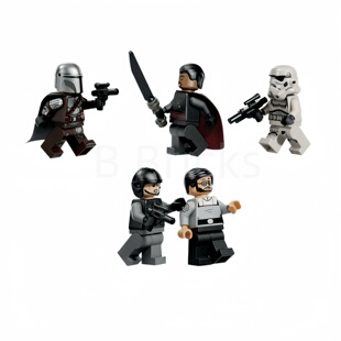 乐高LEGO 星球大战75459人仔曼达洛人 吉迪恩 潘兴博士 驾驶员