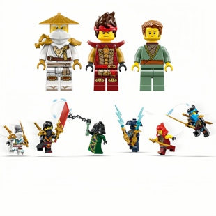 LEGO乐高 幻影忍者人仔71846 71847 71848凯 赞 吴大师 渔夫