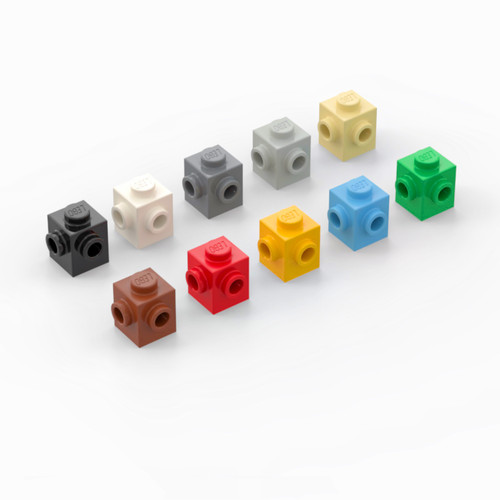 米色26604相邻两侧凸点砖乐高