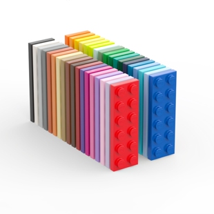 乐高LEGO 3795 2x6基础板 黑白 灰棕米 红黄蓝绿 深棕 浅蓝 深绿